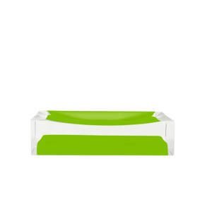 GRUND Miska na mýdlo CUBE zelená 11x7x3 cm