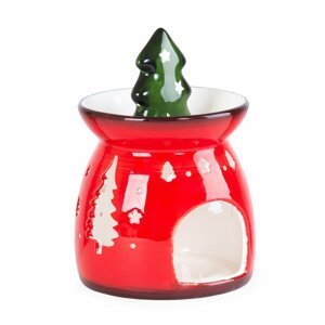 Vánoční aroma lampička | CAROLA | červená | 16 cm | 944134 Homla