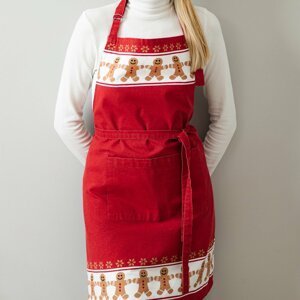 Vánoční kuchyňská zástěra | BISCOTTO | červená | 60x80 cm | 944752 Homla