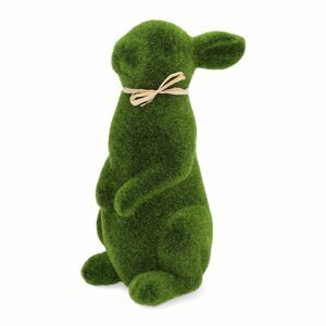 Velikonoční figurka | POLY | stojící zelený králík | 25x11 cm | ES23 965283 Homla