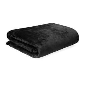 Mikrovláknová deka ROTE černá 150x200 cm Homla