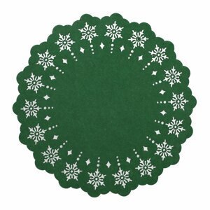 Vánoční prostírání | LEIS | zelená | 38 cm | XM22 979945 Homla