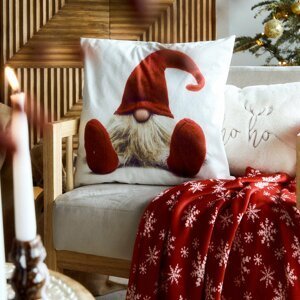 Vánoční polštář s výplní | KLAUS | dekorativní bílý | 45x45 cm | XM22 978955 Homla Polštář je již včetně vyjímatelné výplně.