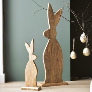 Velikonoční dekorace | TOBY | dřevěný velikonoční zajíček | 15x42 cm | 847962 Homla