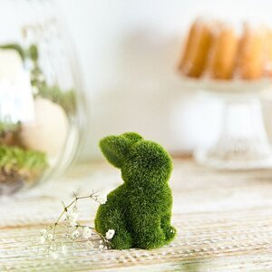 Velikonoční figurka | POLY | mini zelený králík | 6 cm | 883021 Homla