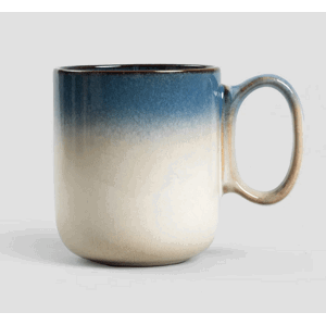 Hrnek | MELFI | s tmavě modrým okrajem | 0,4 l | 737527
