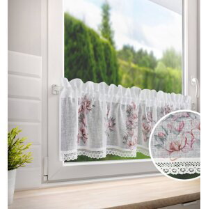 Dekorační krátká vitrážová záclona do kuchyně LEVA 30x150 cm MyBestHome