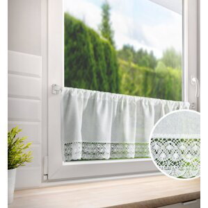 Dekorační krátká vitrážová záclona do kuchyně ROSITA 30x150 cm MyBestHome