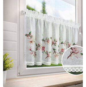 Dekorační krátká vitrážová záclona do kuchyně GRETA 60x150 cm MyBestHome