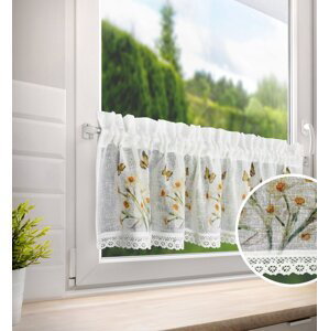 Dekorační krátká vitrážová záclona do kuchyně LINA 30x150 cm MyBestHome