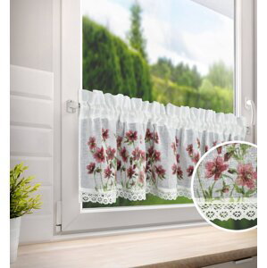 Dekorační krátká vitrážová záclona do kuchyně AGNE 30x150 cm MyBestHome
