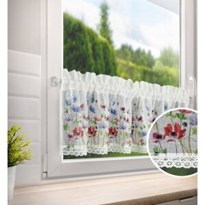 Dekorační krátká vitrážová záclona do kuchyně TOMA 30x150 cm MyBestHome