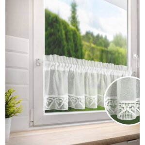 Dekorační krátká vitrážová záclona do kuchyně LINAS 30x150 cm MyBestHome