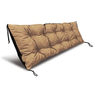 Prošívané sezení na lavici WILSON color 44 cappuccino různé rozměry, polstr na zahradní lavici - sedák Mybesthome Rozměr: 120x40 cm