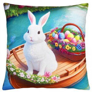 Velikonoční polštář EASTER BUNNY II. 40x40 cm Mybesthome Varianta: Povlak na polštář, 40x40 cm