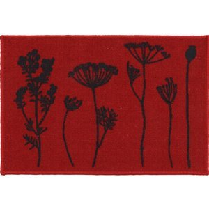 Kuchyňský kobereček HERBIER červená 40x60 cm - 50x80 cm Mybesthome Rozměr: 40x60 cm