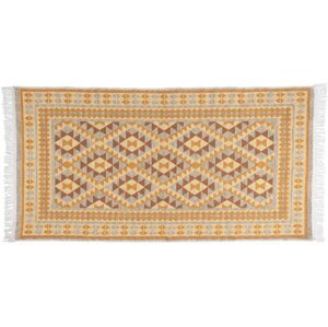 Kusový oboustranný vzorovaný koberec - běhoun KILIM RAM béžová 70x140 cm Multidecor