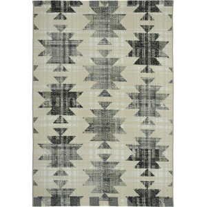 Venkovní vzorovaný koberec AZTEC béžová 120x170 cm Multidecor