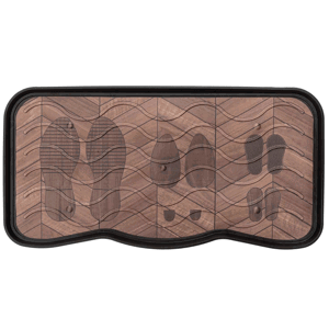 Univerzální plastový odkapávač na boty FOOTPRINTS WOOD 38x75 cm MultiDecor