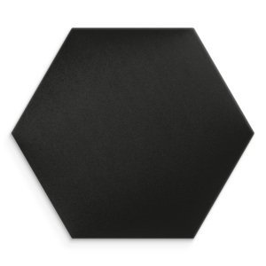 Čalouněný nástěnný panel HEXAGON 30x26 cm černá MyBestHome
