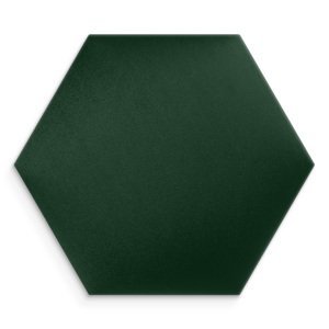 Čalouněný nástěnný panel HEXAGON 40x35 cm lahvově zelená MyBestHome