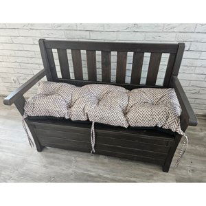 Prošívané sezení na lavici WILSON vzor 140 různé rozměry, polstr na zahradní lavici - sedák Mybesthome Rozměr: 120x50 cm