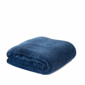 Mikorvláknová deka | NOAH | zrnka rýže tmavě modrá | 150x200 cm | AW22 829012 Homla
