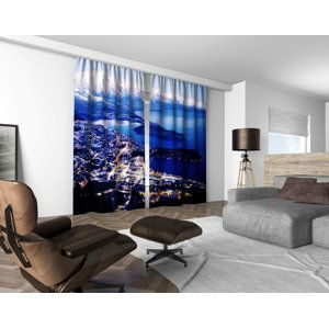 3D dekorační závěs 312V BLUE 2x160x250 cm set 2 kusy MyBestHome