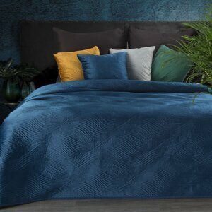 Luxusní přehoz na postel RIOS modrá 220x240 cm Mybesthome