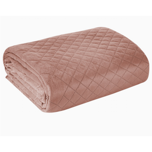 Přehoz na sedačku - pohovku - postel LOISA I. růžová 200x220 cm Mybesthome