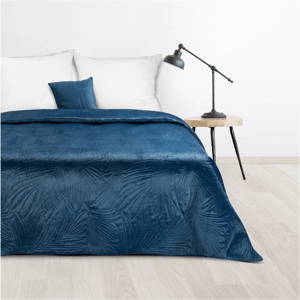 Přehoz na postel FIDELA modrá 220x240 cm Mybesthome