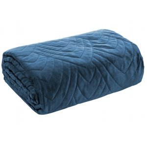 Přehoz na sedačku - pohovku - postel MARIKA modrá 200x220 cm Mybesthome