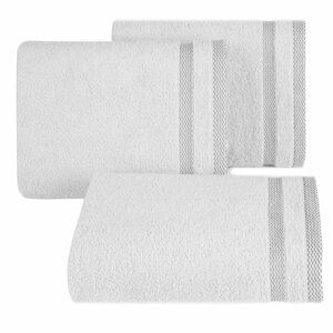 Bavlněný froté ručník s proužky INGRID 50x90 cm, bílá, 400 gr Mybesthome kod: 361170