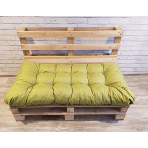 Paletový prošívaný sedák MARIO 120x60 cm nebo 120x50 cm, barva OLIVOVÁ, Mybesthome Rozměr: 120x50 cm