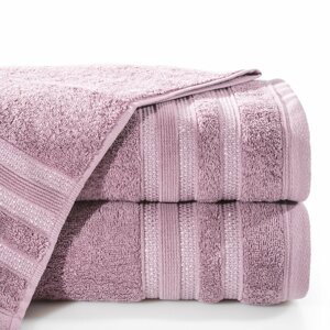 Bavlněný froté ručník s proužky JUDYTA 50x90 cm, tmavě růžová, 500 gr Mybesthome