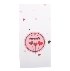 Utěrka LOVE - SWEETS světle růžová mikrovlákno 38x63 cm, Essex