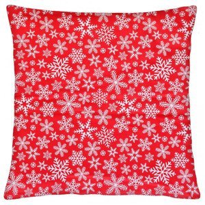 Bavlněný vánoční polštář 039 CHRISTMAS TIME 100% bavlna červená 40x40 cm, Mybesthome Varianta: Povlak na polštář, 40x40 cm