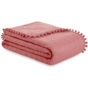 Přehoz na pohovku - postel MEADOW růžová 200x220 cm Mybesthome
