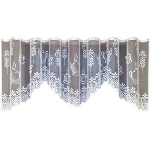 Dekorační žakárová záclona s řasící páskou SANDY 160 bílá 300x160 cm MyBestHome