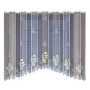 Dekorační žakárová záclona s řasící páskou ADRIA 145 bílá 300x145 cm MyBestHome