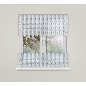 Dekorační vitrážová žakárová záclona ROSALIE 40 bílá 300x40 cm (cena za spodní díl) MyBestHome