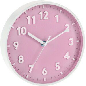 -SEGNALE SEGNALE Nástěnné hodiny ručičkové 20 cm růžová KO-837000760ruzo