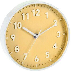 -SEGNALE SEGNALE Nástěnné hodiny ručičkové 20 cm žlutá KO-837000760zlut