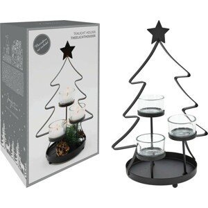 -PROGARDEN Svícen dekorační vánoční strom 29 cm