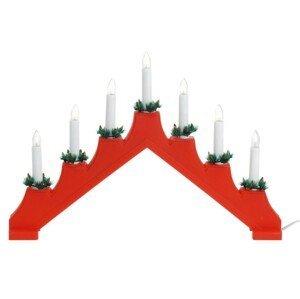 -HOMESTYLING HOMESTYLING Vánoční dekorace 7 svíček LED červená KO-AX8000070
