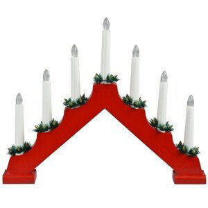 -HOMESTYLING HOMESTYLING Vánoční dekorace 7 svíček LED červená na baterie KO-AX8000140