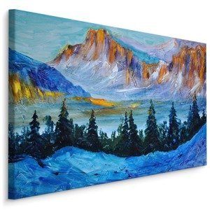 Plátno Akvarel Krajina Pohoří Colorado Varianta: 100x70