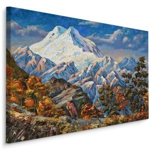 Plátno Malovaná Podzimní Horská Krajina Varianta: 100x70