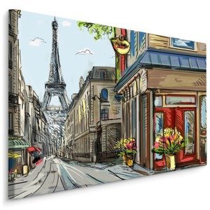 Plátno Pařížské Ulice Jako Z Komiksu Varianta: 40x30