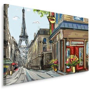 Plátno Pařížské Ulice Jako Z Komiksu Varianta: 70x50
